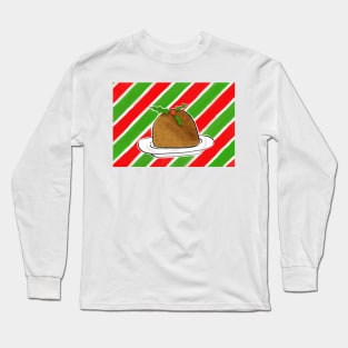 a very merry christmas pudding Long Sleeve T-Shirt